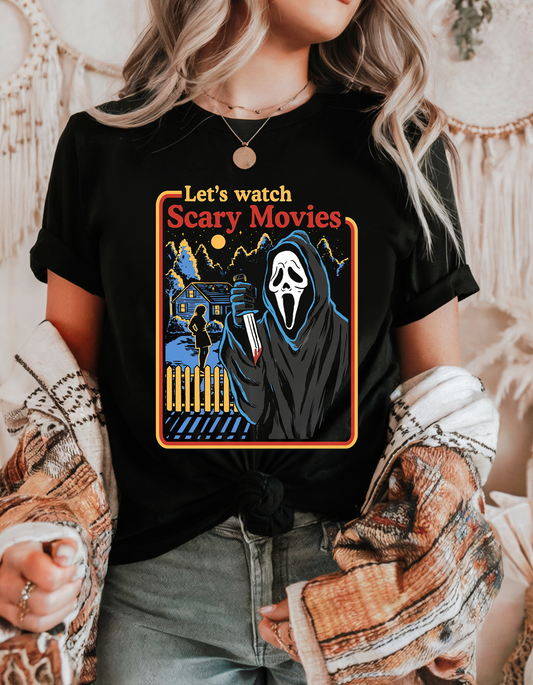 Lets Watch Scary Movie- T-Shirt
